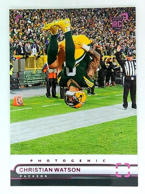 2022 Panini Chronicles - Photogenic Pink #PH-34 Christian Watson (RC)