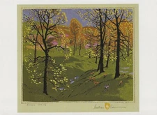 Postcard Gustave Baumann "Early Spring" 1915-16 Museum of Fine Arts NM MINT