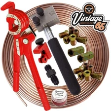 Golf Corrado Beetle T2 25ft 3/16 Cupro Nickel Kunifer Brake Line Pipe Repair Kit