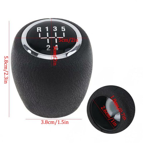 2X 5 Speed Gear Shift Knob PU Leather For Holden Cruze 2009-2016 Epica 2007-2011 - Picture 8 of 8