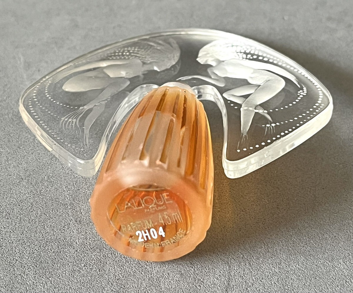 LALIQUE Mini Flacon 1998 Miniature Perfume Bottle ONDINES