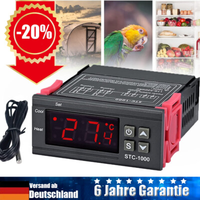 STC-1000 DC 12V Digital Thermostat Temperaturregler Thermostat Kontrollschalter
