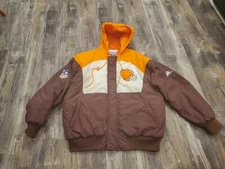 VINTAGE NFL Apex One Pro Line Cleveland Browns Parka Jacket Sz Medium w/ hood