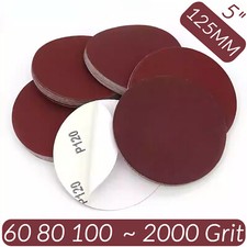 Image of 5'' 125mm Self Adhesive Sanding Discs Sticky Backed Sand Paper 60 - 2000 Grit