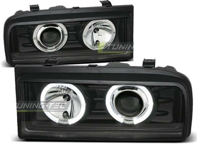 Feux phares VW Corrado 88-95 angel eyes noir pour personnalisation tuning auto