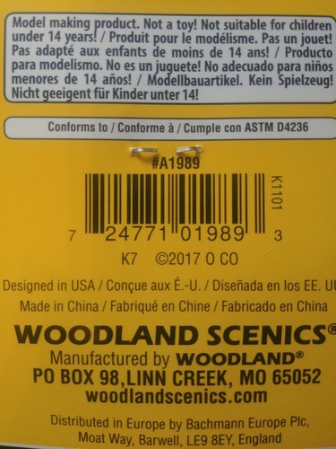 Woodland Scenics Pferde Pony 6 Stck. A 1989 HO Waage # 1545250 Neu Versiegelt - Bild 2 von 2