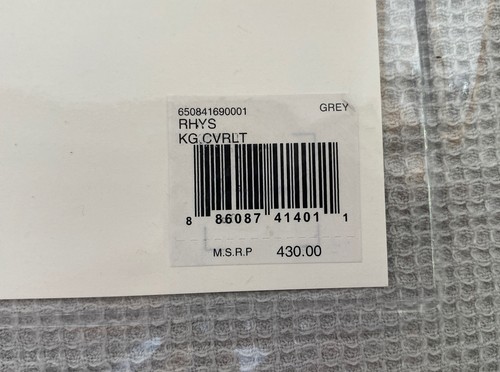 Ralph Lauren Rhys Waffle King Coverlet, Gray ๐ - Picture 6 of 6