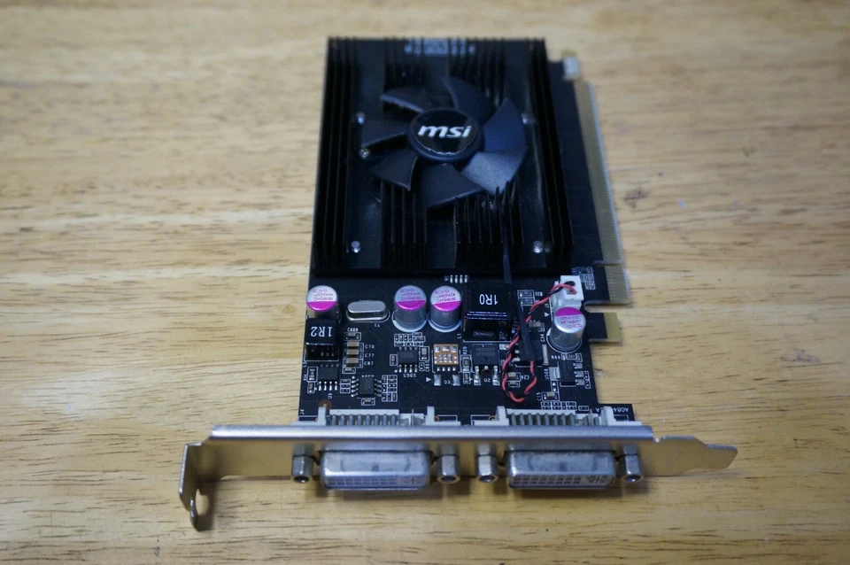 MSI Nvidia GeForce N210-512D2 Desktop Video Card 512MB DDR2 PCI Tested Working - Image 3 of 4