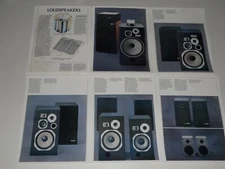 Pioneer Loudspeaker HPM-150, HPM-110, 70 Brochure '80 6 pg+Specs, Info, Articles