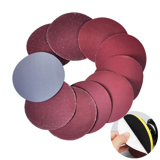 100pcs 3inch 75mm Different Grit Mix Sanding Disc Sander Pad Polishing Sandpaper eBay