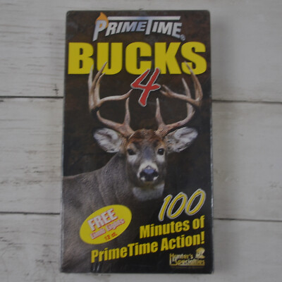 Primetime Bucks 4 VHS tape 20066 Stan Potts deer hunting Kyle Hicks Pat Reeve