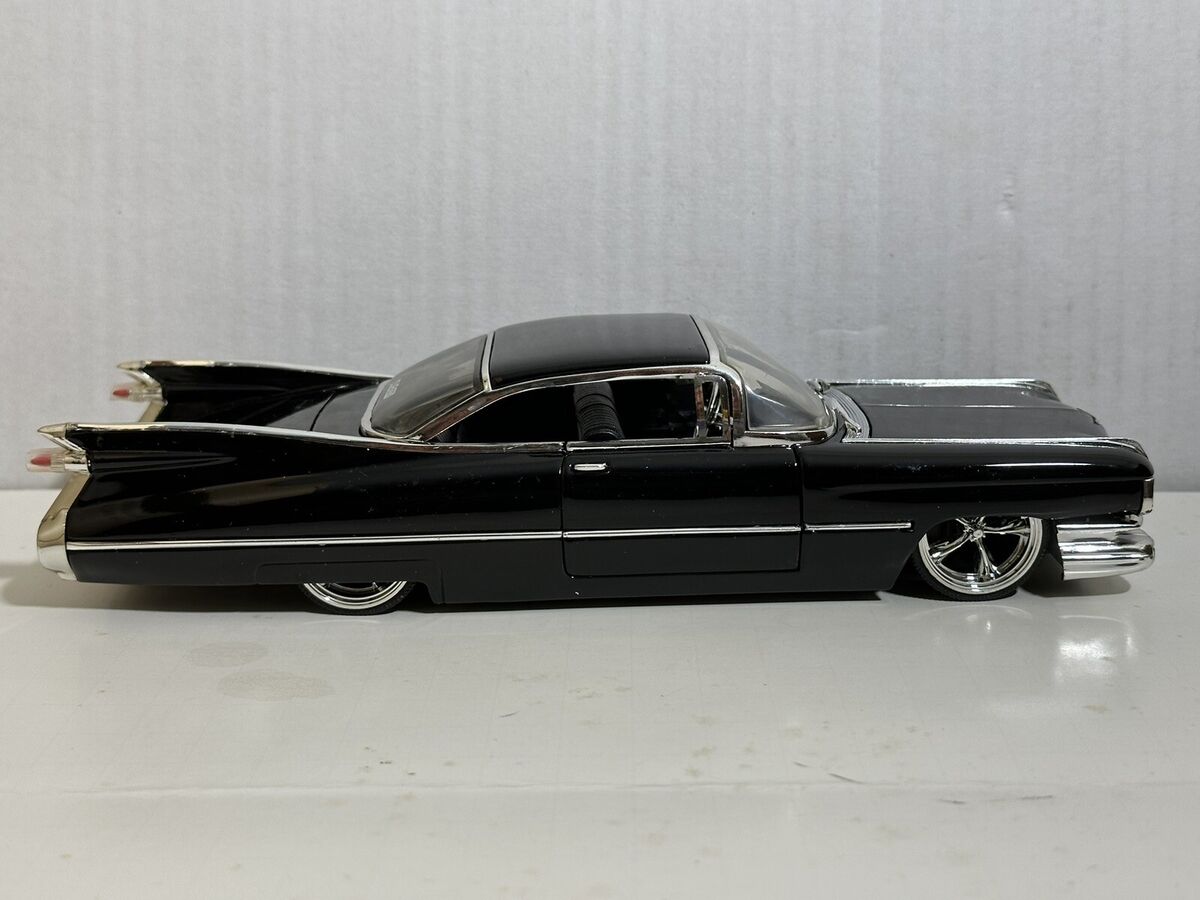 JADA DUB CITY 1959 CADILLAC DEVILLE BLACK 1:24 DIECAST MODEL JADA DUB CITY 1959 CADILLAC DEVILLE BLACK 1:24 DIECAST MODEL