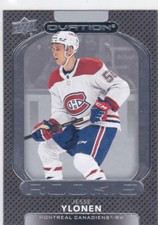 2021/22 UD OVATION..JESSE YLONEN..ROOKIE..# 135..CANADIENS..FREE COMBINED SHIP