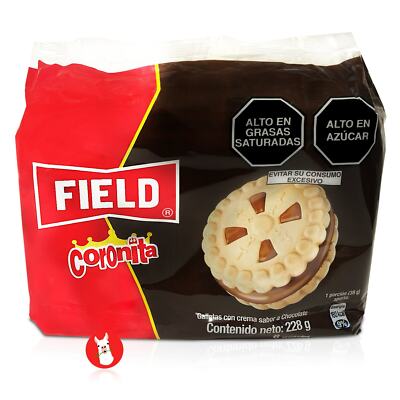 Field Coronita Cookies Filled with Chocolate Cream | Galletas Coronita Peru