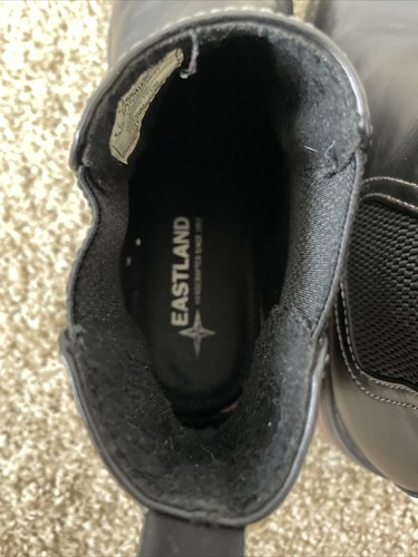 Eastland Jasmine Chelsea Boot Black Slip On Block Heel Casual Bootie Womens 6.5M - Picture 14 of 18