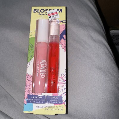 Blossom Strawberries n Cream Lip Gloss & Strawberry Juicy Jelly Lip Oil      M40
