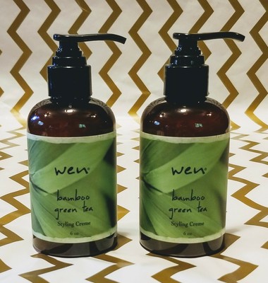 Wen By Chaz Dean Bamboo Green Tea Styling Creme Set Of 2 6 Oz