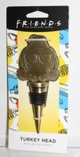Friends TV Show Turkey Head Novelty Metal Bottle Stopper - New on Card