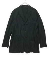 ISSEY MIYAKE WHITE LABEL men's pleated tailored jacket size 4 black Solid USED