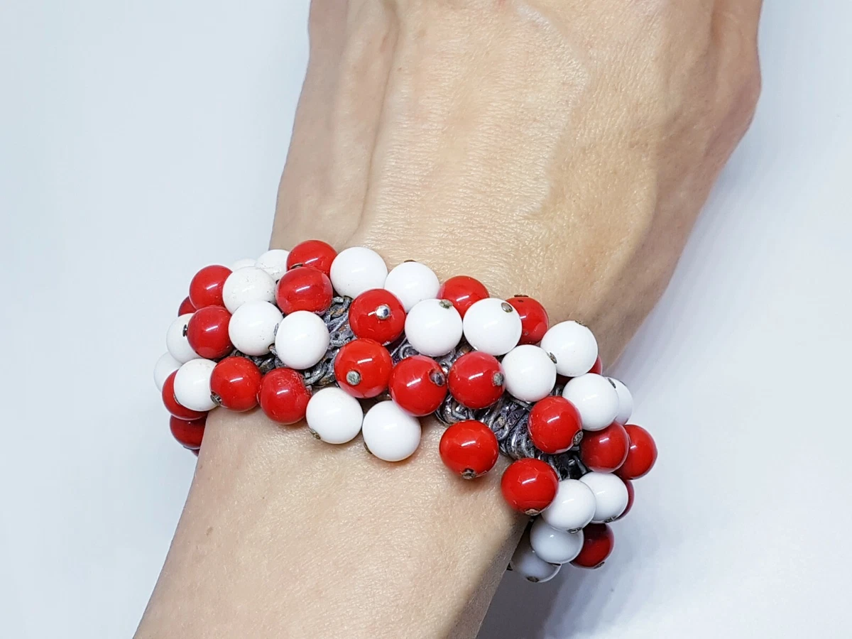 Chunky red shop bracelet