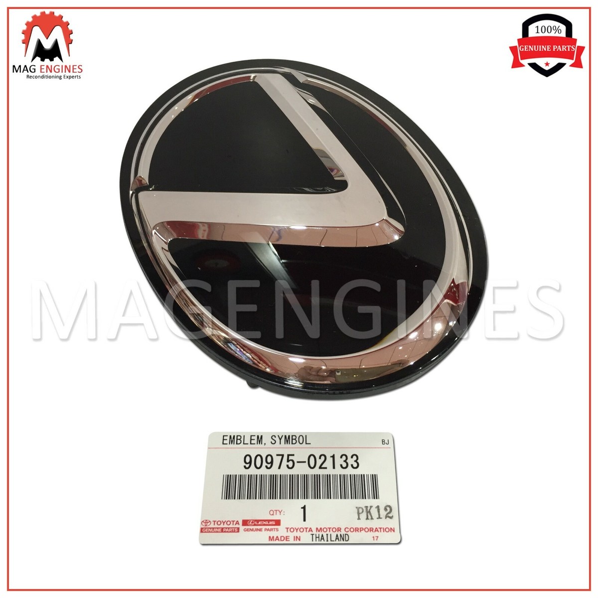 90975-02133 Lexus GSF Ls460 RCF Rc350 Genuine OEM Front Grill Logo
