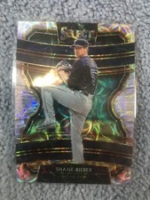 2020 Panini Select Shane Bieber #97 - 2 Card Lot, Base And Scope Prizm Indians
