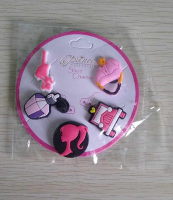 SHOE CHARMS  BARBIE 5 PCS