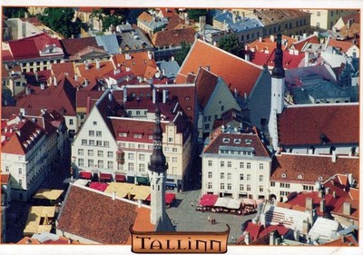 Estonia Tallinn Eesti Harjumaa Vanalinna Katuste Ja Raekoja Platsi #PBE580