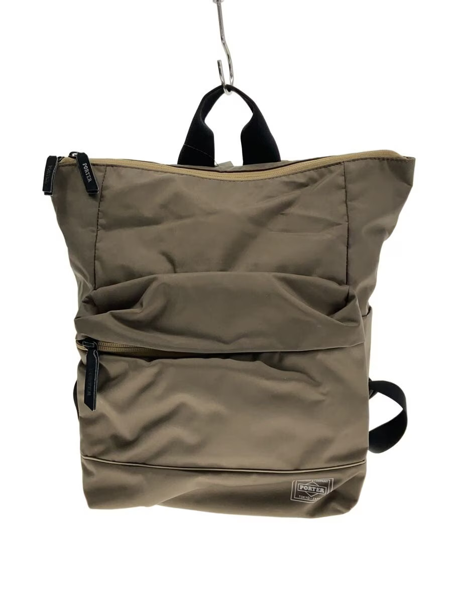 PORTER Backpack Polyester Brown Solid Color - image 1