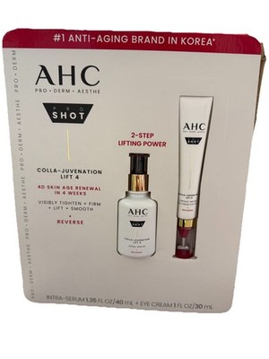 NEW AHC PRO SHOT COLLA - JUVENATION INTRA SERUM AND + EYE CREAM (1.35 OZ + 1 OZ)