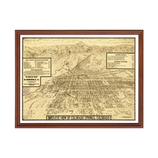 Old Map of Colorado Springs, CO 1909 - Vintage Colorado Spri