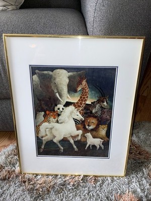 Charles Burdick Litho / Print signed 51/250 Animals Unicorn wall decor nursery