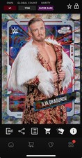 DIGITAL TOPPS WWE SLAM Ilja Dragunov COSMIC CHROME 25 SUPER RARE NUCLEUS Read