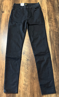 Lee Women's Jeans Size Waist 29in Length 33in Scarlett High Waist Skinny Black