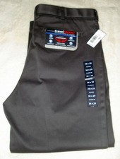 Roundtree Yorke Travel Smart Classic Fit 36x29 Pleated Stretch Grey Dress Pants