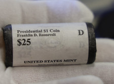Franklin Roosevelt D  UNCIRCULATED $25 PRESIDENTIAL DOLLAR ROLL