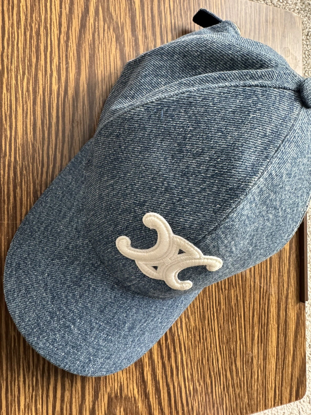 Celine — Celine Triomphe Denim Hat M
