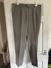 Jeff Banks W36 Trousers Khaki Pure New Wool