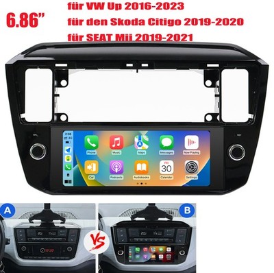 2+32GB Carplay Autoradio Android 15 Für VW UP Seat Mii Skoda Citigo GPS Navi RDS