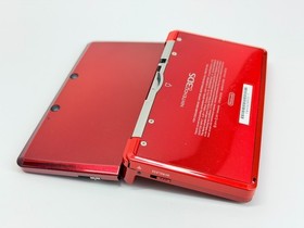 Nintendo 3DS Flame/Red Handheld System Bundle w/Mario Kart 7 Charger & SD Card