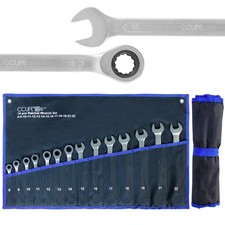 14tlg Ratschenschl&uuml;ssel Maul 8-22mm Ringratschenschl&uuml;ssel Ring Maulschl&uuml;ssel Set