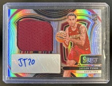 2024-25 Panini Select Jaylon Tyson Jumbo Rookie RC Jersey Auto #/99