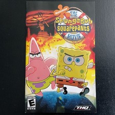 Spongebob Squarepants Movie PS2 PlayStation 2 Instruction Manual Only
