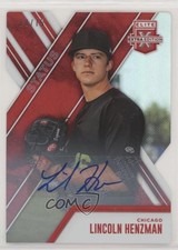 2017 Elite Extra Edition Status Red Die-Cut 60/75 Lincoln Henzman #194 Auto 0c2