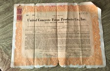 1942 United Concrete Form Products Co.-State Of Delaware W/2 Documentary Stamps