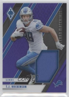 2021 Panini Phoenix Veteran Materials Purple 59/75 TJ Hockenson #VM-TJH 04tw