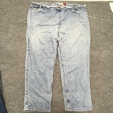 Levi Strauss Jeans Mens Size 52 Light Wash Loose Fit 545 Denim Made in USA