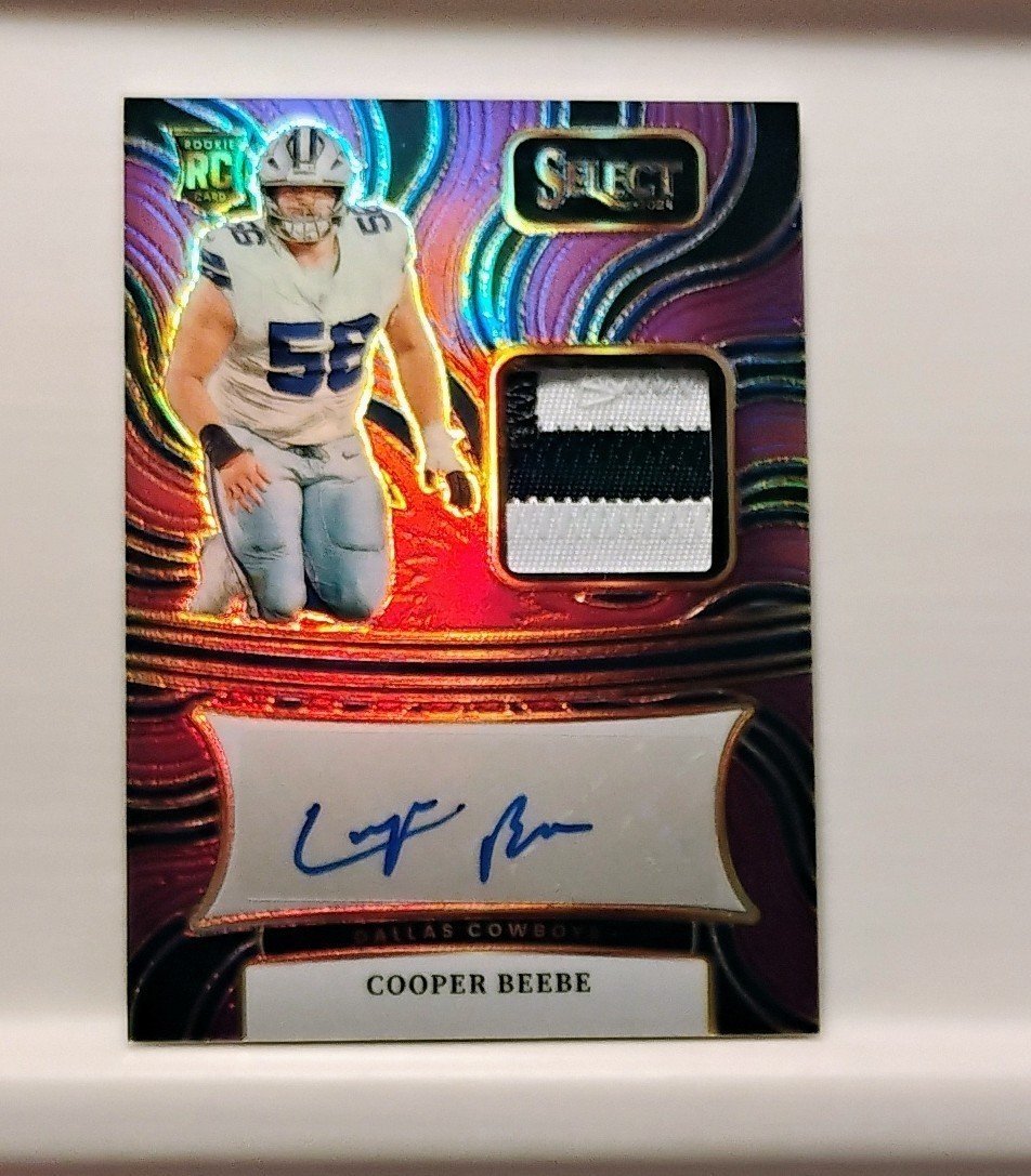 Cooper Beebe Panini Select Rookie Signature Memorabilia #RSMCBE Purple Prizm