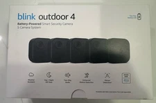 2024 Blink Outdoor 4 (4th Gen) 5 Camera Wireless HD Home Security System Kit NEW