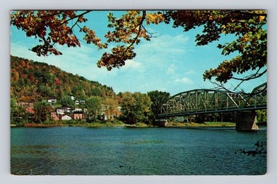 Tidioute PA-Pennsylvania, Fall View Of Bridge, Antique, Vintage c1967 Postcard